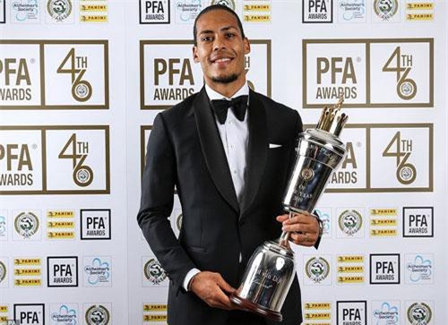 Van Dijk giật giải Cầu thủ xuất sắc nhất Premier League