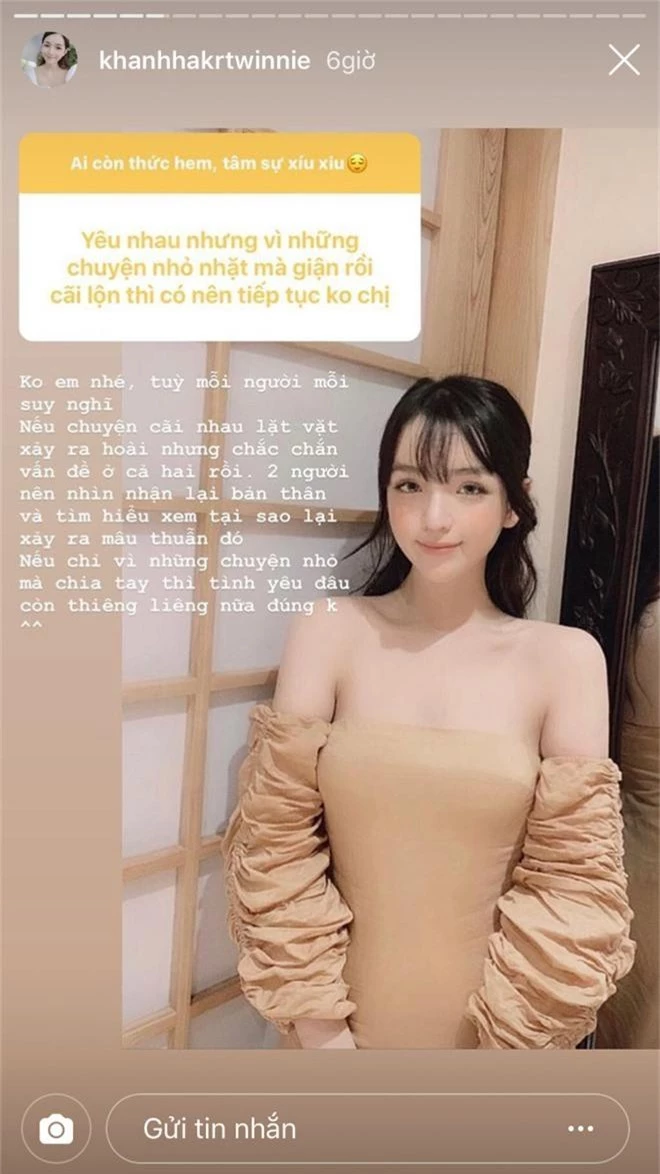 Bạn gái thiếu gia Phan Hoàng vừa yêu lại đã có tuyên bố cực mạnh về người thứ 3, dân tình liền chú ý đến girl xinh này - Ảnh 2.