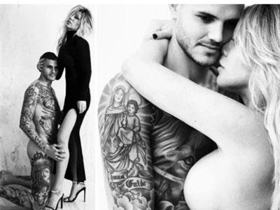 Choáng: Icardi và vợ khoe ảnh trần như nhộng