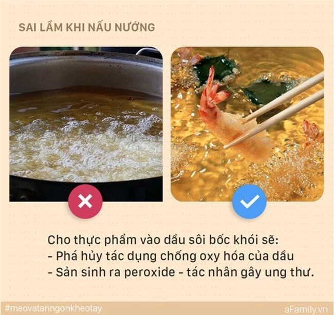 5 sai lầm mẹ dễ mắc khi nấu ăn khiến cả nhà bị ung thư, đến lúc biết thì e đã muộn - Ảnh 2.