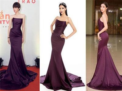 Tung ảnh mới chinh chiến Miss Universe nhưng hoá ra, Hoàng Thuỳ mặc đầm cũ của Đỗ Mỹ Linh và Hương Giang