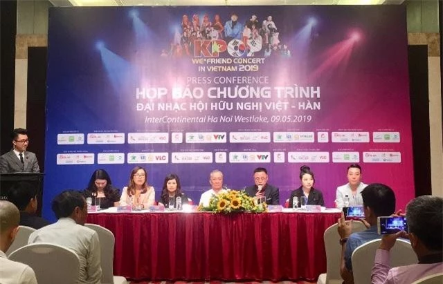 họp báo thông tin về Đại nhạc hội hữu nghị Việt Hàn - We * friend concert in Vietnam 2019.