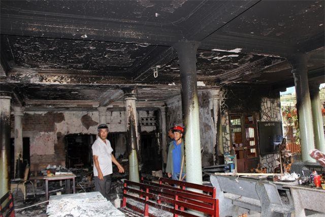 Hỏa hoạn thiêu rụi ngôi chùa 56 tuổi ở Phú Yên