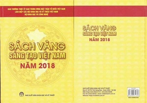 Bìa Sách vàng Sáng tạo Việt Nam năm 2019. 