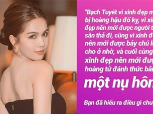 Ngọc Trinh mang nàng Bạch Tuyết ra phản pháo khi bị "ném đá" sau phát ngôn về sự xinh đẹp