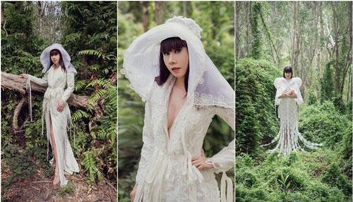 Hoa hậu Hằng Nguyễn khoe bộ ảnh "độc" trong rừng tràm cổ