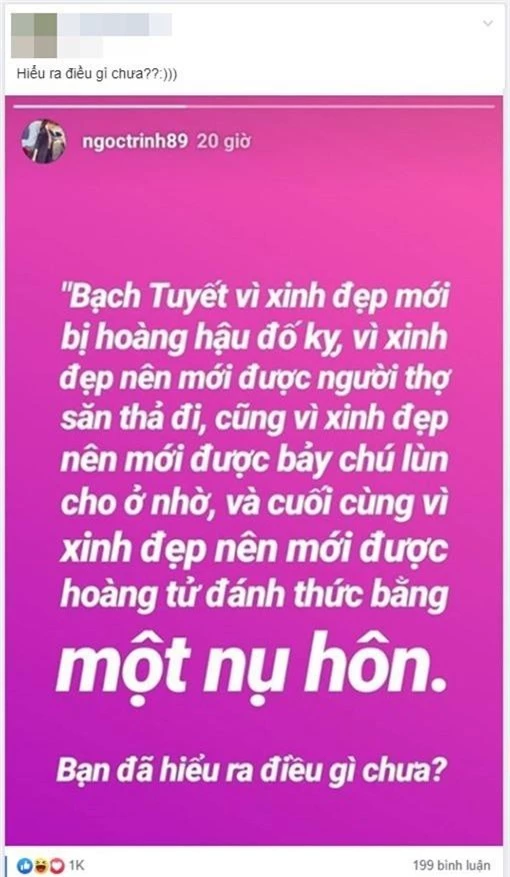 Ngọc Trinh mang nàng Bạch Tuyết ra phản pháo khi bị ném đá sau phát ngôn về sự xinh đẹp - Ảnh 3.