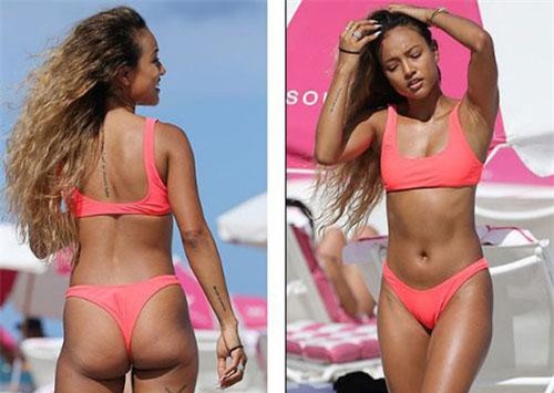 Người đẹp gốc Việt Karrueche Tran bốc lửa trên biển