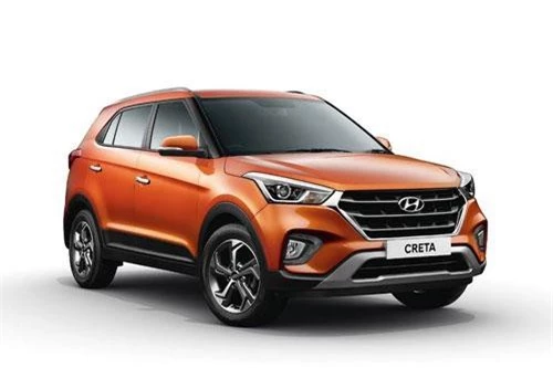 7. Hyundai Creta (doanh số: 10.487 chiếc).