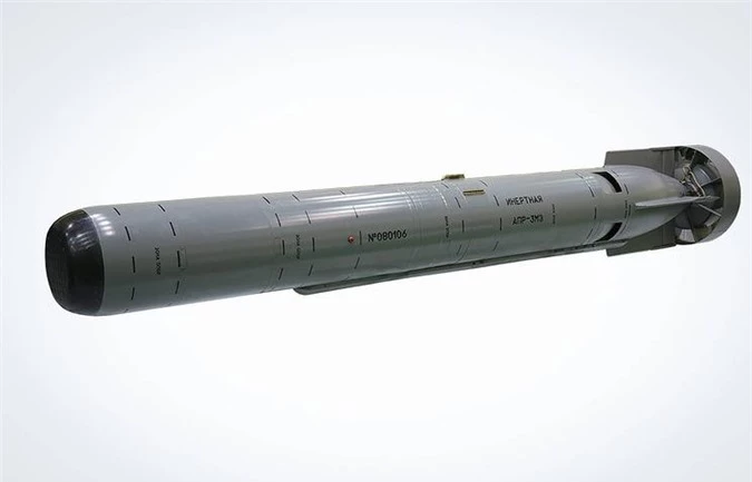 Tên lửa săn ngầm APR-3M có hình dáng hệt như ngư lôi.