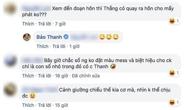 Biết phim của vợ có cảnh nóng, chồng Bảo Thanh nhất định đòi xem cùng, sáng nay khán giả thi nhau hỏi cô câu này - Ảnh 3.