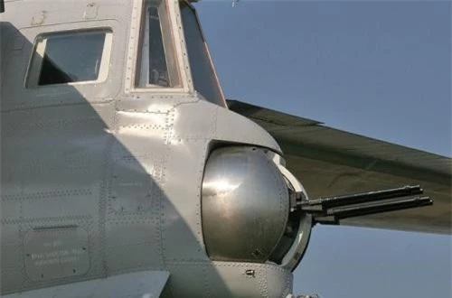 Đuôi máy bay Tu-95 vẫn duy trì một ụ pháo 23mm tự động để đối phó tiêm kích bám đuôi. Dẫu vậy, có lẽ người ta chỉ đặt cho có vì thực ra ở thời điểm hiện tại ụ pháo đuôi không có tác dụng mấy. 