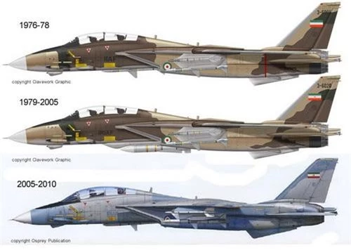 Sự thay đổi trên cửa xả động cơ tiêm kích F-14 qua các thời kỳ
