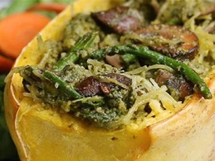 Biến tấu 4 món spaghetti từ loại bí 'đẻ ra' mỳ sợi độc đáo