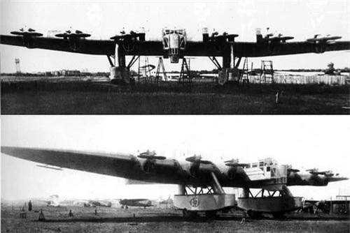 Chiếc Kalinin K-7 chuẩn bị cho chuyến bay thử nghiệm đầu tiên