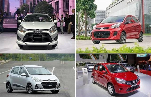 Phân khúc xe đô thị tại Việt Nam hiện chỉ còn 4 cái tên: Hyundai Grand 10, KIA Morning, Suzuki Celerio và Toyota Wigo.