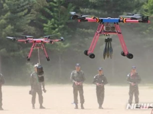 Hàn Quấn huấn luyện dùng UAV ném bom: Chiêu mới chống Triều Tiên?