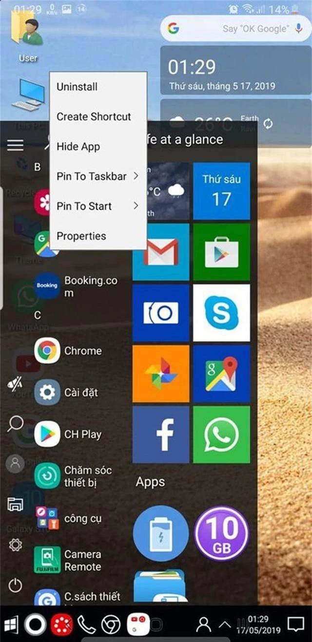Mẹo hay giúp “lột xác” smartphone thành máy tính chạy Windows 10 - 6