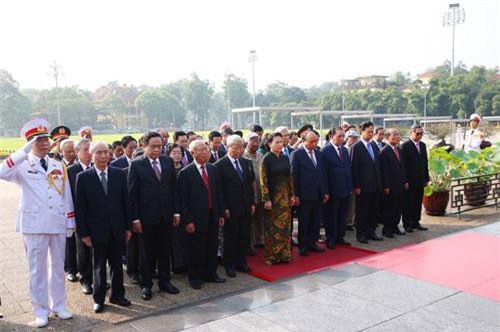Lãnh đạo Đảng, Nhà nước viếng Chủ tịch Hồ Chí Minh