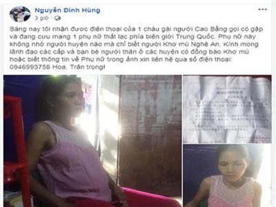 Nghệ An: Bất ngờ tìm được người thân lạc ở biên giới nhờ Facebook