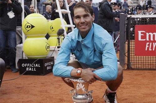 Thắng kịch tính Djokovic, Nadal lên ngôi xứng đáng tại Rome Masters 2019