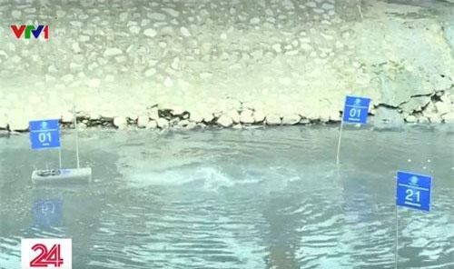 Sông Tô Lịch giảm mùi hôi sau 3 ngày thử nghiệm công nghệ Nhật Bản