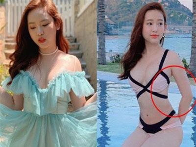 Bị chê tăng cân quá đà, Thúy Vi lập tức phản pháo bằng cách đăng hình sexy nhưng dân mạng chỉ soi chi tiết này