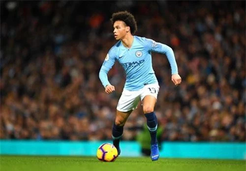 4. Leroy Sane (Man City). Tốc độ cao nhất: 35,18 km/h