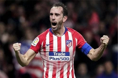 Trung vệ: Diego Godin (Atletico Madrid).