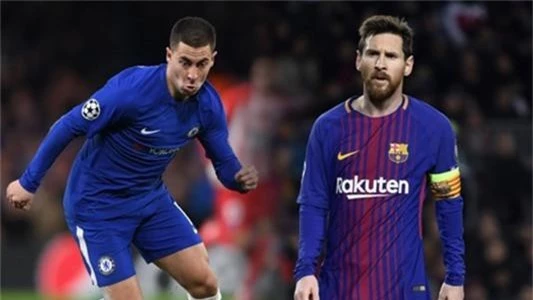 Image result for messi vs hazard