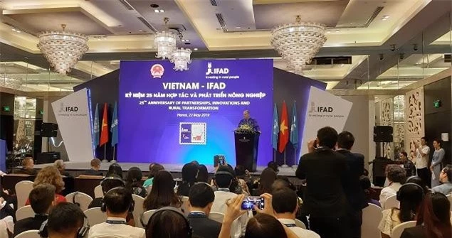 Toàn cảnh lễ kỉ niệm 25 quan hệ đối tác giữa Việt Nam và IFAD. 