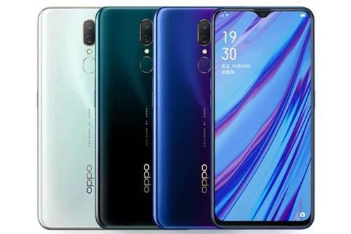 Oppo A9 có 3 tùy chọn màu sắc gồm Mica Green, Ice Jade White, Fluorite Purple. Giá bán của máy ở Trung Quốc là 1.799 Nhân dân tệ (tương đương 6,21 triệu đồng). 