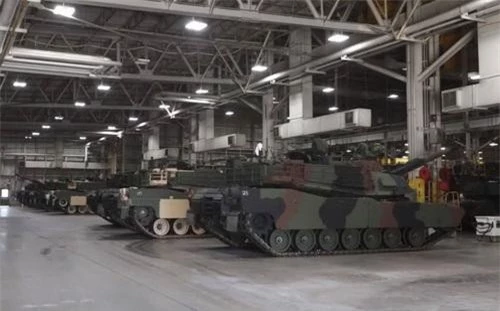 Những xe tăng chiến đấu chủ lực M1A2 SEPv3 Abrams đang được sản xuất tại nhà máy Lima