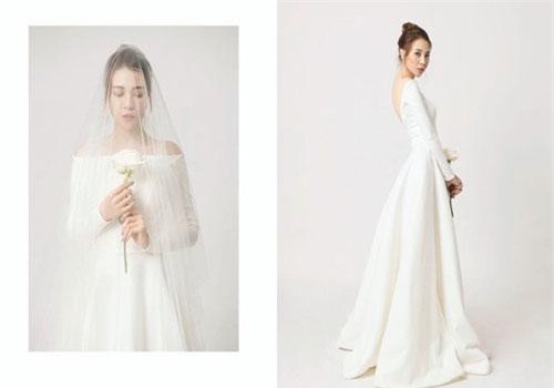 Đàm Thu Trang diện váy cưới lộng lẫy, khoe vẻ đẹp mong manh trước ngày về chung nhà với Cường Đô La