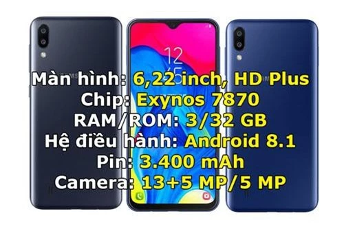 Samsung Galaxy M10 (giá 2,99 triệu đồng)