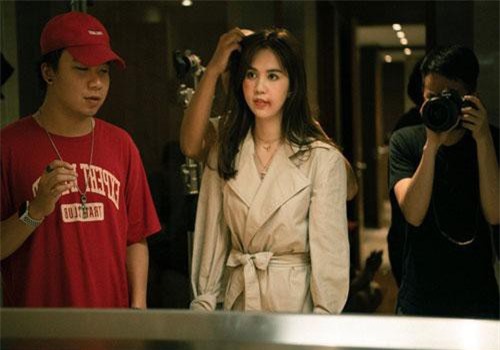 Vừa trở về từ Cannes, Ngọc Trinh gây choáng với hình ảnh "đả nữ" bầm dập trên phim trường