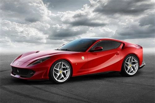 =1. Ferrari 812 Superfast (vận tốc tối đa: 340 km/h).