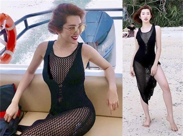 Hoa hậu Ngọc Hân, Thúy Ngân, Phạm Quỳnh Anh khoe dáng trong trang phục áo tắm chào hè - 2