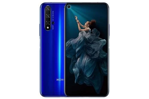 Honor 20 sở hữu thiết kế với khung bằng nhôm, 2 bề mặt bảo vệ bởi kính cường lực. Máy có kích thước 154,25x73,97x7,87 mm, trọng lượng 174 g. 