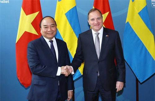 Thủ tướng Nguyễn Xuân Phúc hội đàm với Thủ tướng Thụy Điển