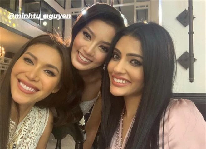 Minh Tú sang tận Philippines dự đám cưới cô bạn từng cho mượn váy dù là đối thủ tại Miss Supranational 2018 - Ảnh 1.