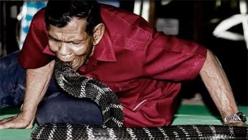 CLIP: "Kỳ lạ" cả làng chơi với rắn độc như thú cưng 