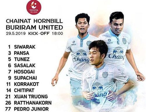 Xuân Trường đá chính, Buriram United nhận thất bại đầu tiên