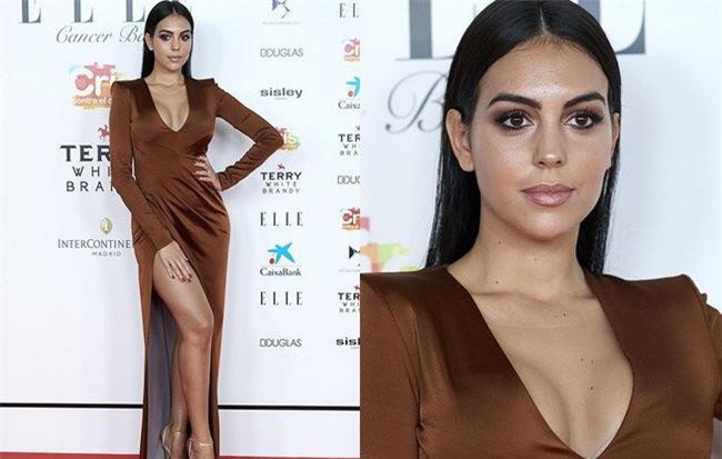 Bạn gái Ronaldo khoe trọn thân hình cực chuẩn trên thảm đỏ Elle Gala, nhưng gương mặt lại làm sao thế kia?