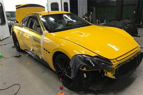 Dân chơi Hà thành "dát vàng" Maserati GranTurismo giá 12 tỷ