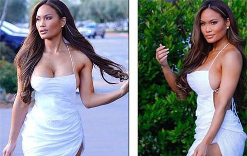 Daphne Joy khoe ngực nảy nở với váy hở bạo