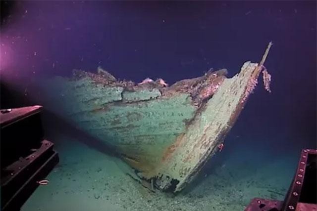 Phát hiện xác tàu nằm dưới đáy biển hơn 150 năm