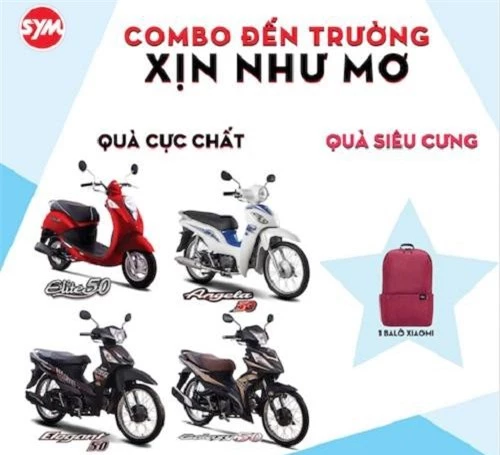 Ưu đãi của SYM dành cho khách hàng mua xe.