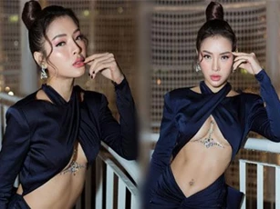 Phương Trinh Jolie gây choáng với style hở nửa bầu ngực thách thức người nhìn