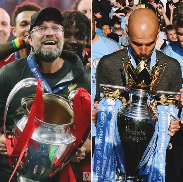 Pep Guardiola chúc mừng Jurgen Klopp sau chức vô địch Champions League - 1